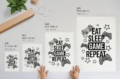 Poszter csillagos mintás, feliratos párna modern minimalista stílusban