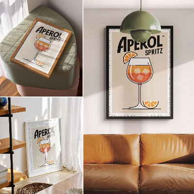 Poszter Aperol ital narancssárga háttér