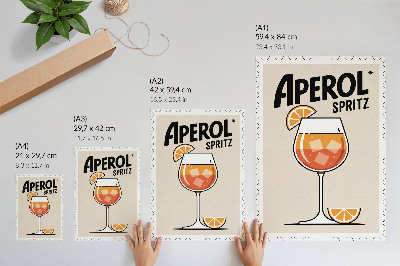 Poszter Aperol ital narancssárga háttér