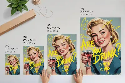 Retro plakát retro képregény stílusú, dinamikus színes feliratos kivitelben