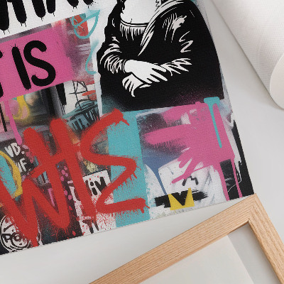 Retro plakát Energikus graffiti klasszikus ikon szöveg kontraszt
