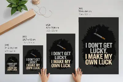 Retro plakát minimalista motivációs szlogennel