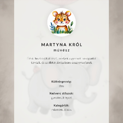Poszter tigris grafikus stílusban, intenzív színekkel