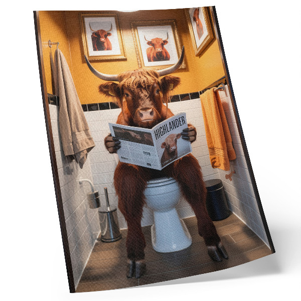Poszter Narancssárga falak buffalo a WC magazinon