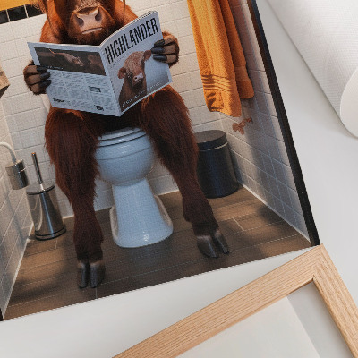 Poszter Narancssárga falak buffalo a WC magazinon