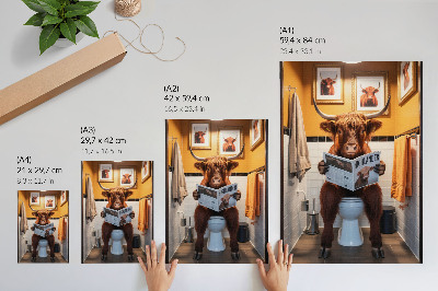 Poszter Narancssárga falak buffalo a WC magazinon