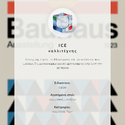 Poszter nyomtatás Bauhaus stílus körökben erős színek modernitás