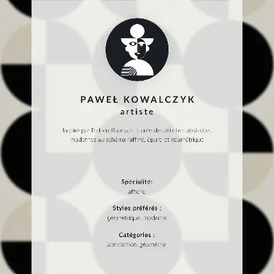 Poszter geometrikus formák harmóniája modern minimalista stílusban
