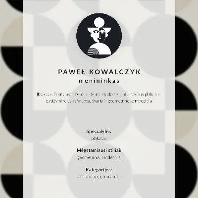 Poszter geometrikus formák harmóniája modern minimalista stílusban