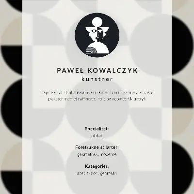 Poszter geometrikus formák harmóniája modern minimalista stílusban