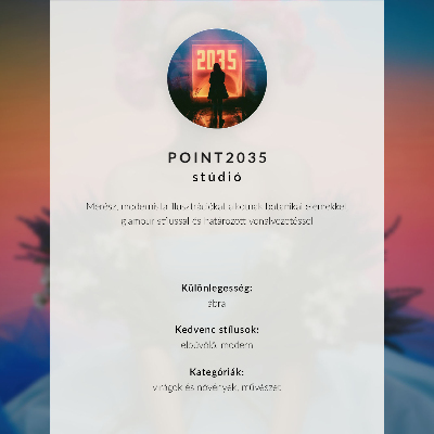 Retro plakát Elegáns koktélospohár piros cseresznyével