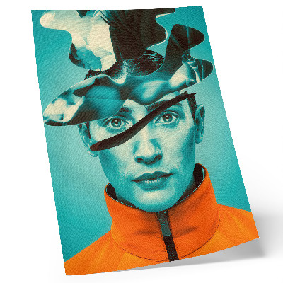 Poszter nyomtatás Kontrasztos színek, szürrealizmus, dinamikus formák