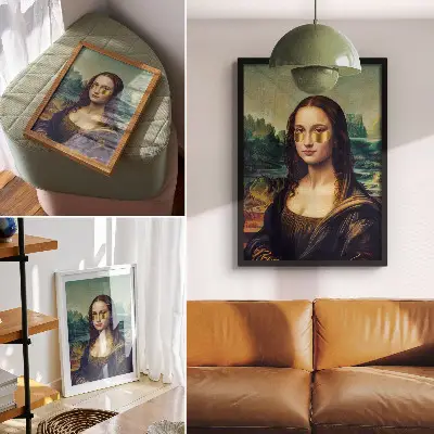 Retro plakát arany díszítésű modern hagyományt idéző grafika