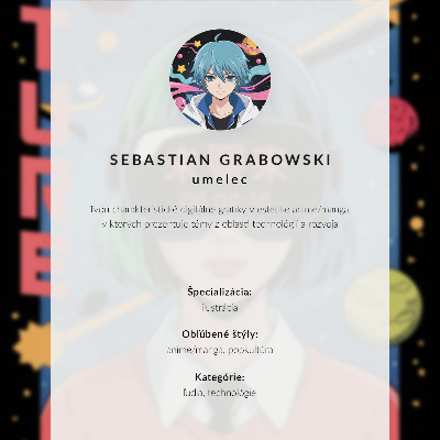 Retro plakát Modern űr VR nő téma