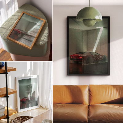 Poszter nyomtatás Klasszikus autófény minimalizmus elegancia