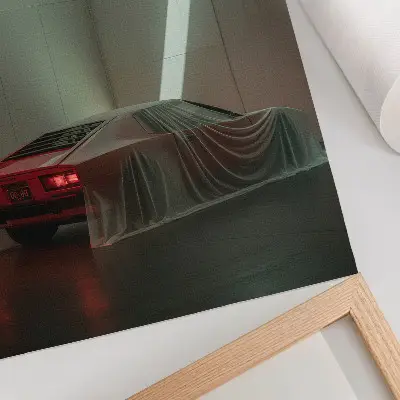 Poszter nyomtatás klasszikus autó, minimalista elegancia
