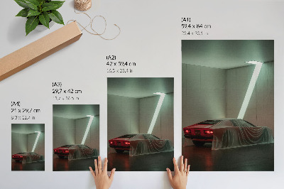 Poszter nyomtatás Klasszikus autófény minimalizmus elegancia