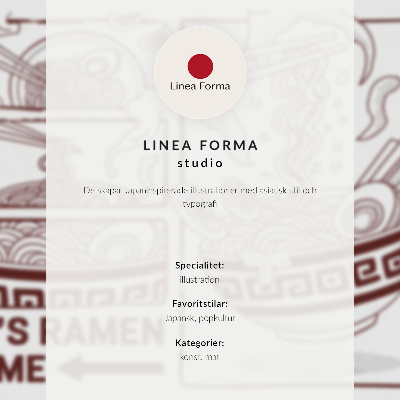 Poszter nyomtatás Fekete macska ramen tál japán retró inspirációk