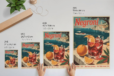 Poszter nyomtatás Intenzív színek, ünnepi hangulat, tenger, narancs