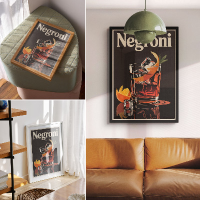 Poszter Igyál jéggel és narancshéjjal