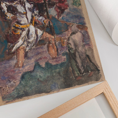 Poszter Dürer nyomán készült tanulmány: Szent Kristóf II., Albrecht Dürer