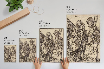 Poszter nyomtatás Halál és Lansquenet (1510), Albrecht Dürer