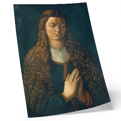 Poszter Albrecht Dürer portréja egy kibontott hajú fiatal nőről, 1497