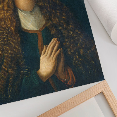 Poszter Albrecht Dürer portréja egy kibontott hajú fiatal nőről, 1497