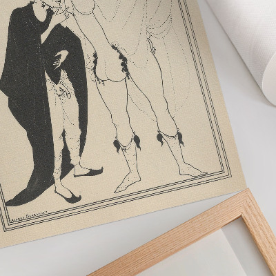 Retro plakát A Herald vizsgálata Arisztophanész Lüszisztratája alapján, Aubrey Beardsley