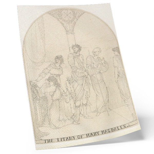 Poszter nyomtatás Mária Magdolna litániája, Aubrey Vincent Beardsley