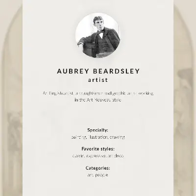 Poszter nyomtatás Aubrey Vincent Beardsley: Mária Magdolna litániája