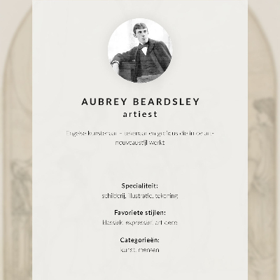 Poszter Aubrey Vincent Beardsley panelje