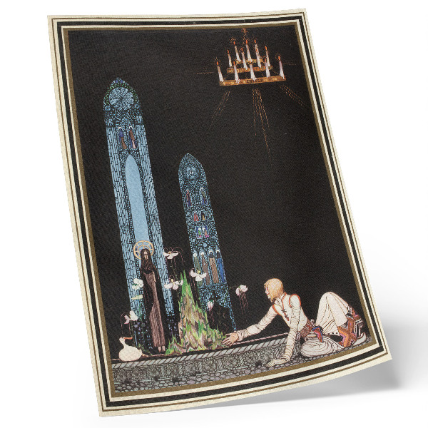 Poszter nyomtatás Kay Nielsen illusztrációja Aubrey Beardsley