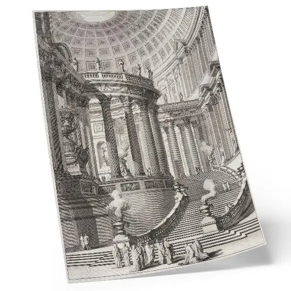 Poszter nyomtatás Giovanni Battista Piranesi Ősi templom