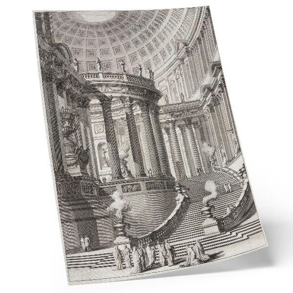 Poszter nyomtatás Ősi templom – Giovanni Battista Piranesi