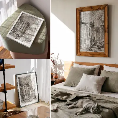 Poszter nyomtatás Giovanni Battista Piranesi Ősi templom