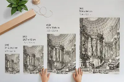 Poszter nyomtatás Giovanni Battista Piranesi Ősi templom