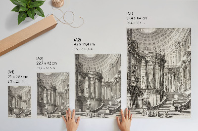 Poszter nyomtatás Ősi templom – Giovanni Battista Piranesi