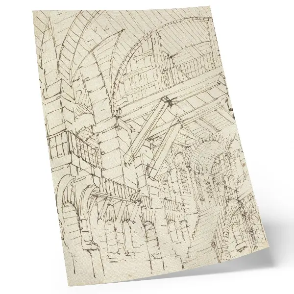 Építészeti tanulmányok (Giovanni Battista Piranesi) retro plakát