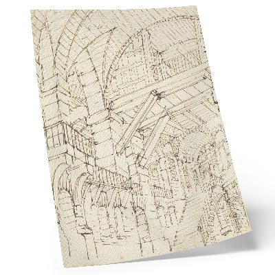 Retro plakát Építészeti tanulmányok, null, Giovanni Battista Piranesi