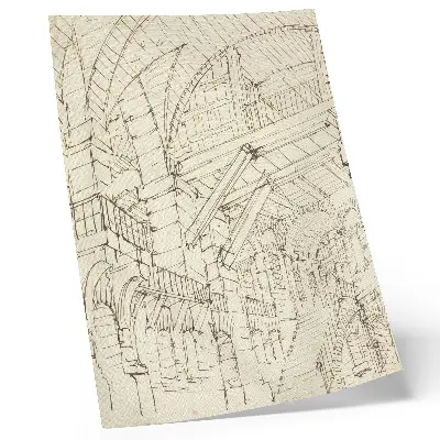 Építészeti tanulmányok (Giovanni Battista Piranesi) retro plakát