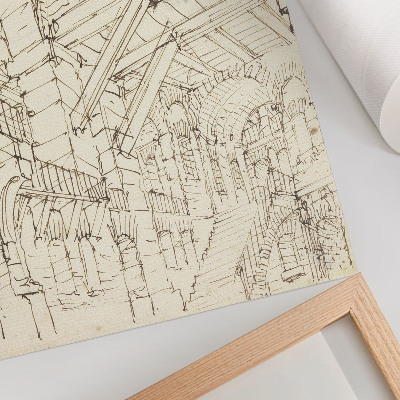 Retro plakát Építészeti tanulmányok, null, Giovanni Battista Piranesi