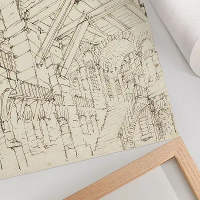 Építészeti tanulmányok (Giovanni Battista Piranesi) retro plakát