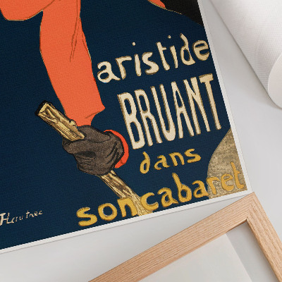 Poszter Aristide Bruant nagykövetei dans fia kabaré 1892-ben készült nagyfelbontású nyomat, Henri de Toulouse-Lautrec