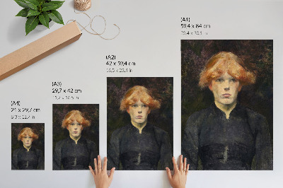 Retro plakát Carmen (kb. 1884) Henri de Toulouse–Lautrec nagy felbontású festménye