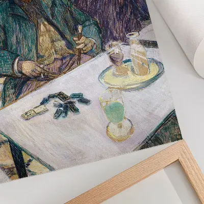 Retro plakát Henri de Toulouse-Lautrec Mr. Boileau a kávézóban (1893) című festményének nagy felbontású reprodukciója