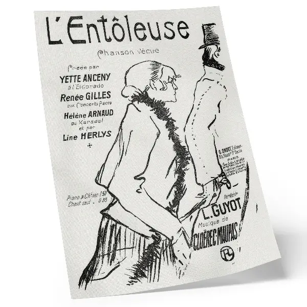 Poszter Henri de Toulouse-Lautrec: Szegény utcai vándor! (1893) metszete