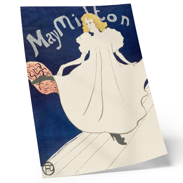 Retro plakát May Milton (1895) – Henri de Toulouse-Lautrec nagy felbontású nyomata
