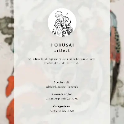 Poszter Hokusai japán tigrise vázlatalbumból (1760-1849)