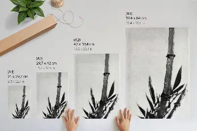 Poszter nyomtatás Katsushika Hokusai bambusz vintage japán festmény